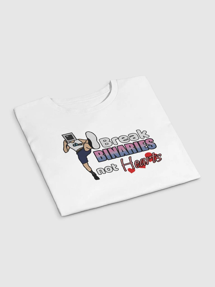 Break Binaries Not Hearts Crop Top (Bisexual) product image (18)