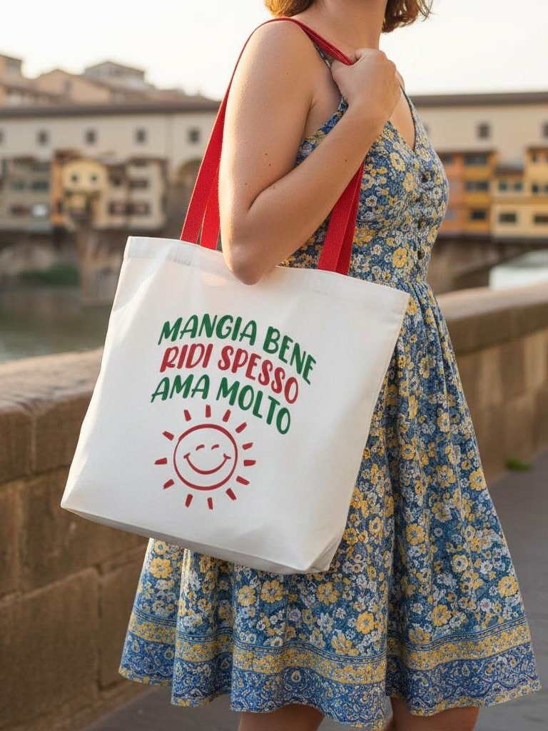Mangia Bene Ridi Spesso Ama Molto Tote Bag product image (1)