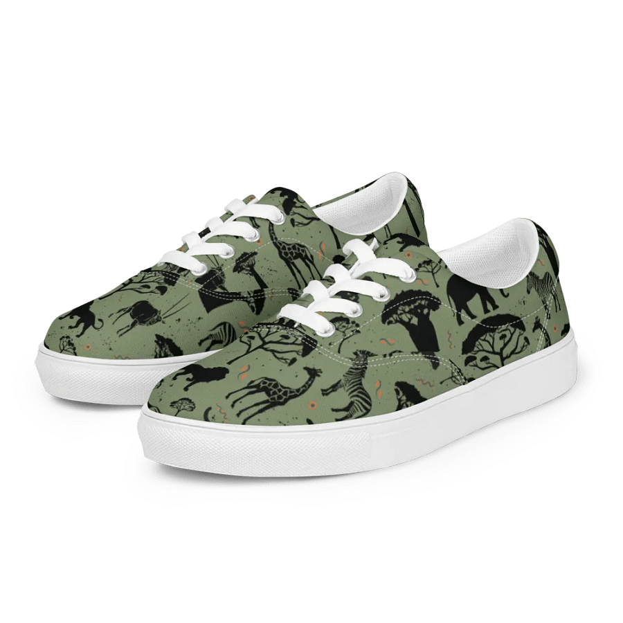 Savanah Wildlife Lace-Up Canvas Shoes product image (6)