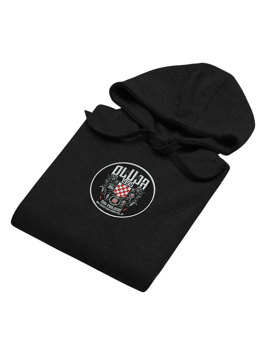 Croatian Pride Checkered Emblem Premium Hoodie product image (7)
