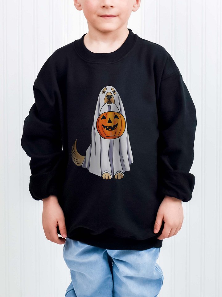Halloween Golden Retriever Youth Sweatshirt product image (1)