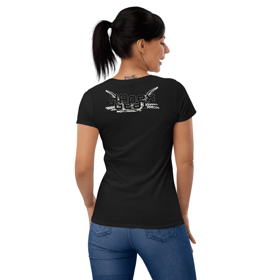 Women's Middleweight T-Shirt - Black HApex Gear White Logo product image (12)
