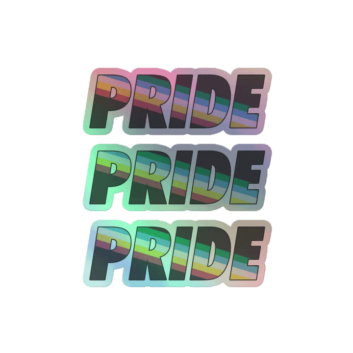 Disability Pride holographic stickers product image (2)