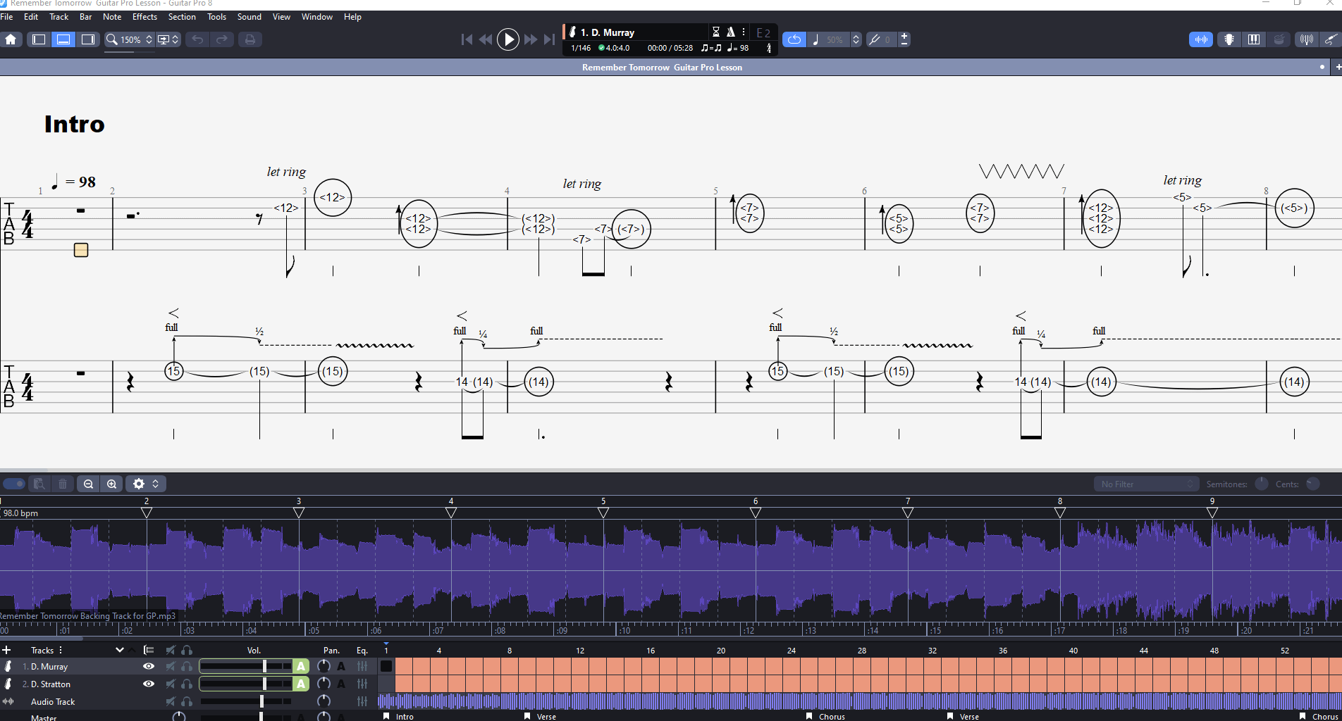 Remember Tomorrow PDF TAB + Backing Track MP3 product image (2)