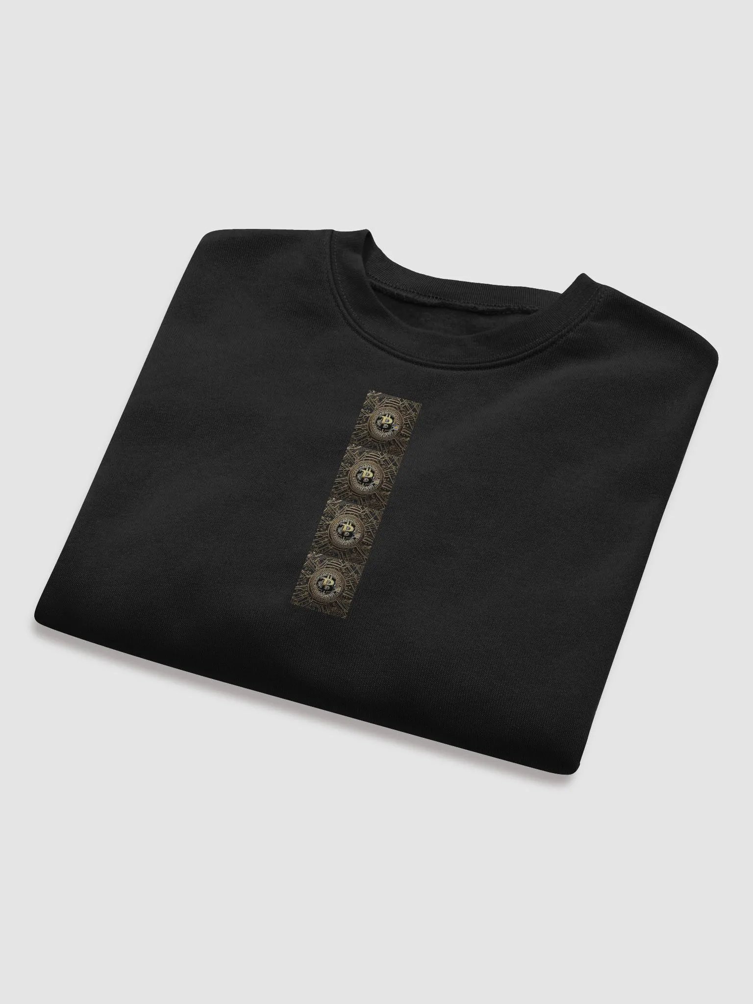 BTC fleece Crop Sweatshirt black 1 product image (8)