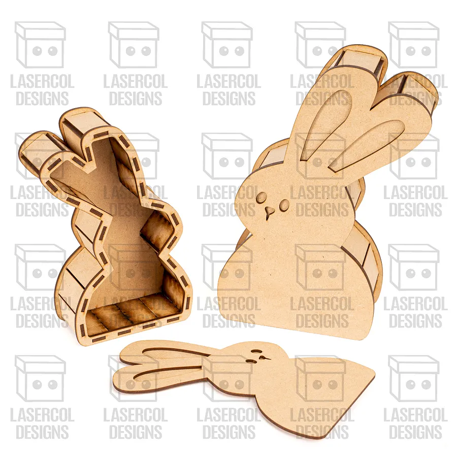 Easter Bunny Shaped Boxes Set 2 - Laser Cut Files product image (8)