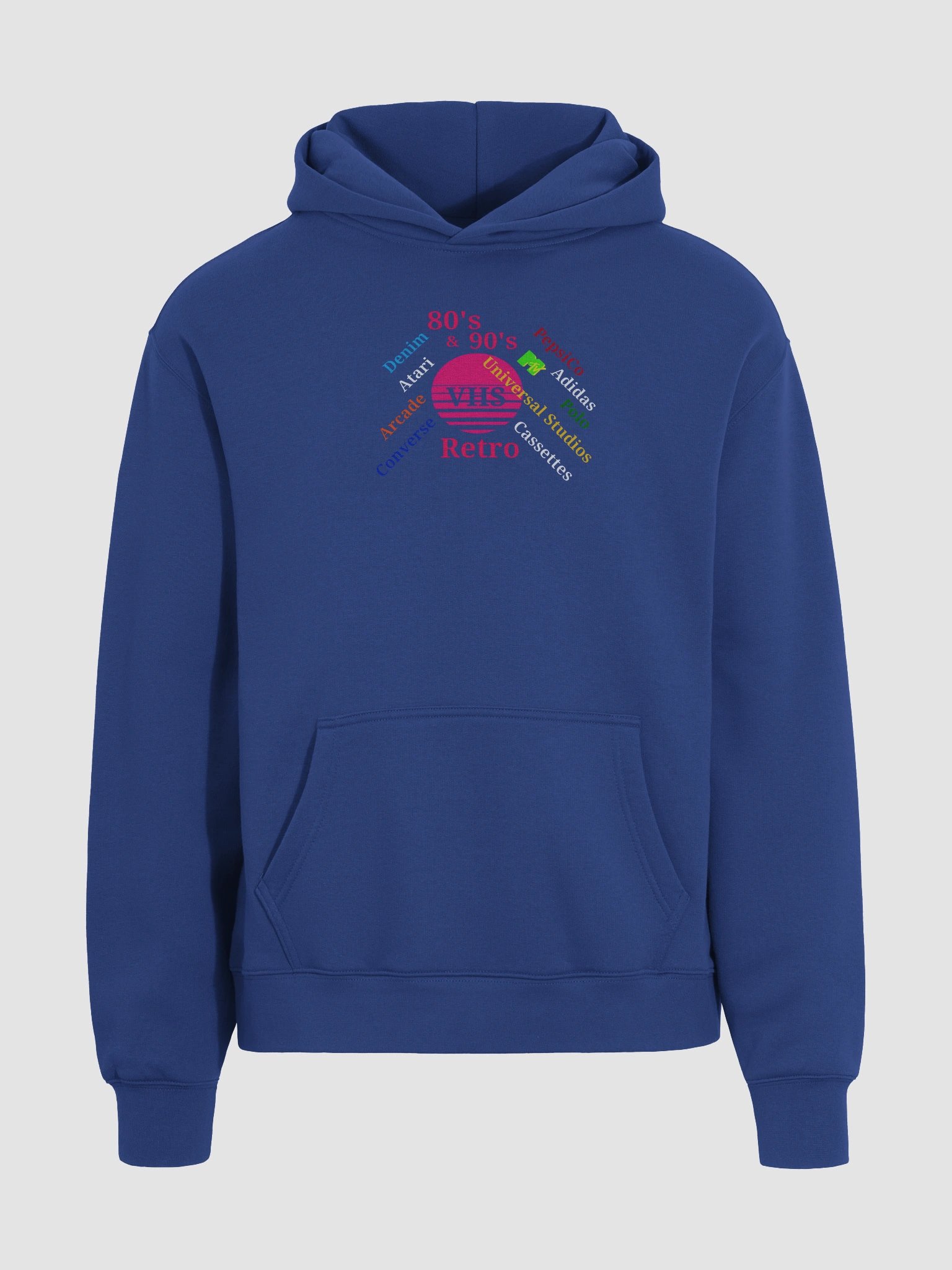 Retro VHS Collage Oversized Hoodie product image (3)