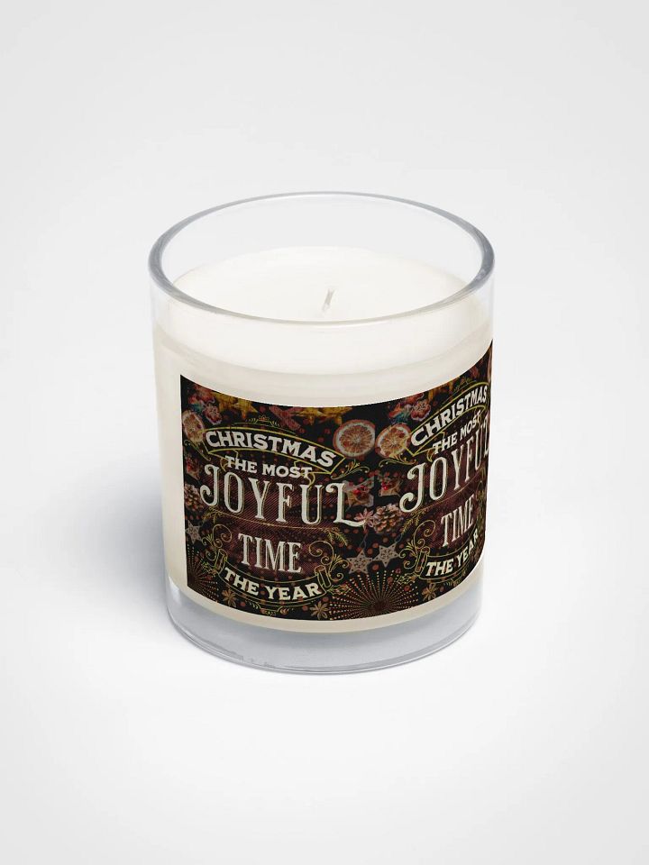 Vintage Christmas Joy Soy Wax Candle for couples friends colleagues family product image (2)