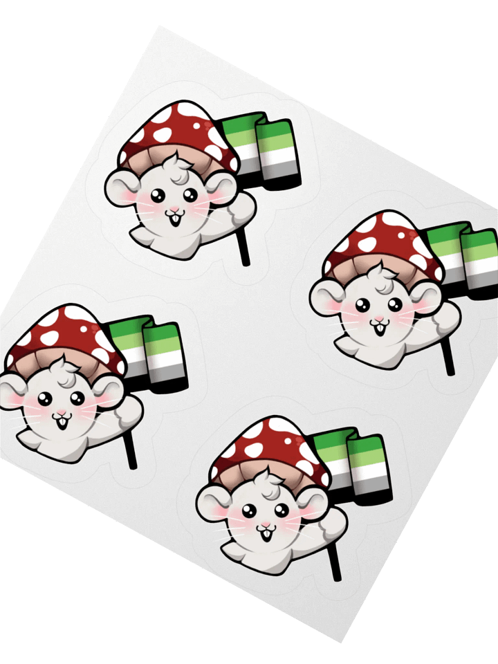 Aromantic Pride Flag Stickers product image (2)