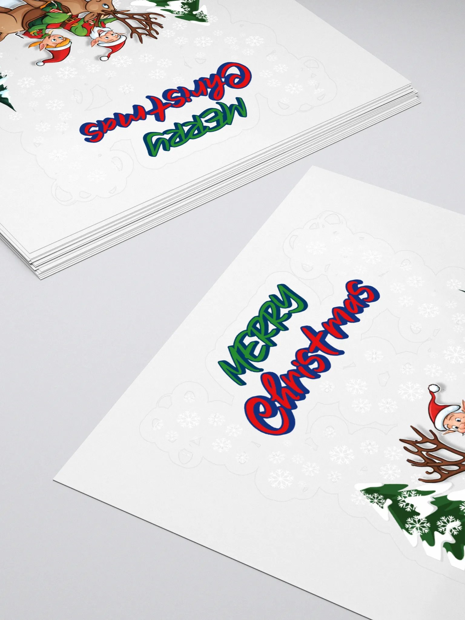 Santa Elves Riding A Reindeer Sticker product image (4)