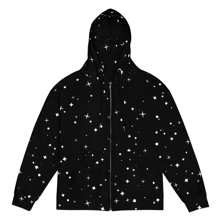 Starry Night Sky Unisex Zip Hoodie product image (1)