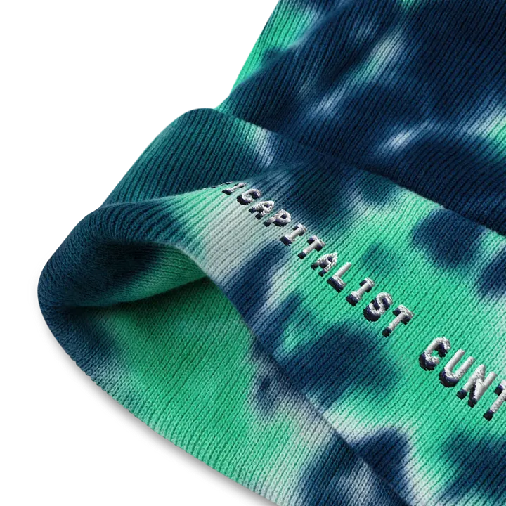 ANTICAPITALIST C*NT tie-dye beanie product image (6)
