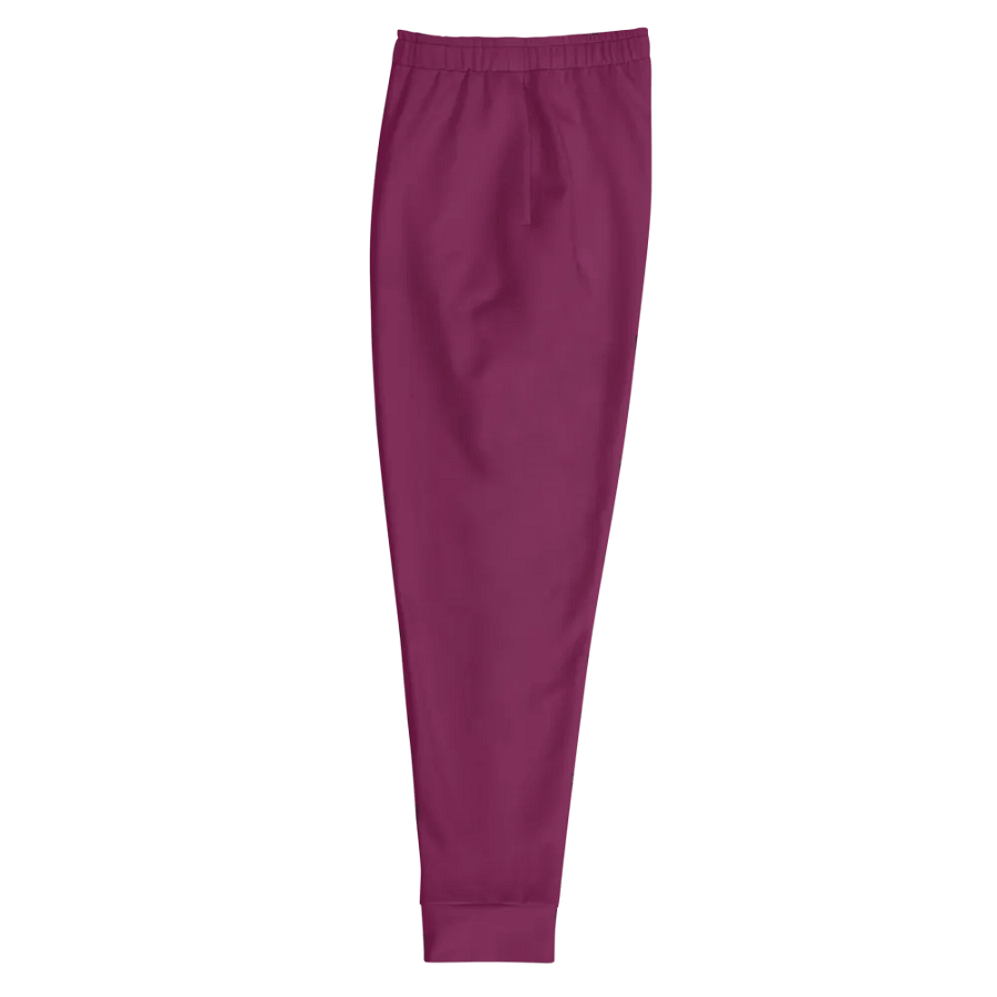 Plain Dark Burgundy Red True Summer Recycled Polyester Premium Men's Joggers by Treasure Pie product image (6)