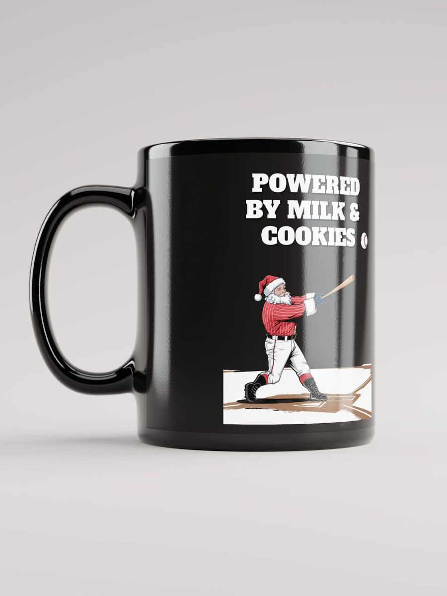 Powered By Milk And Cookies - Baseball Black Mug product image (11)