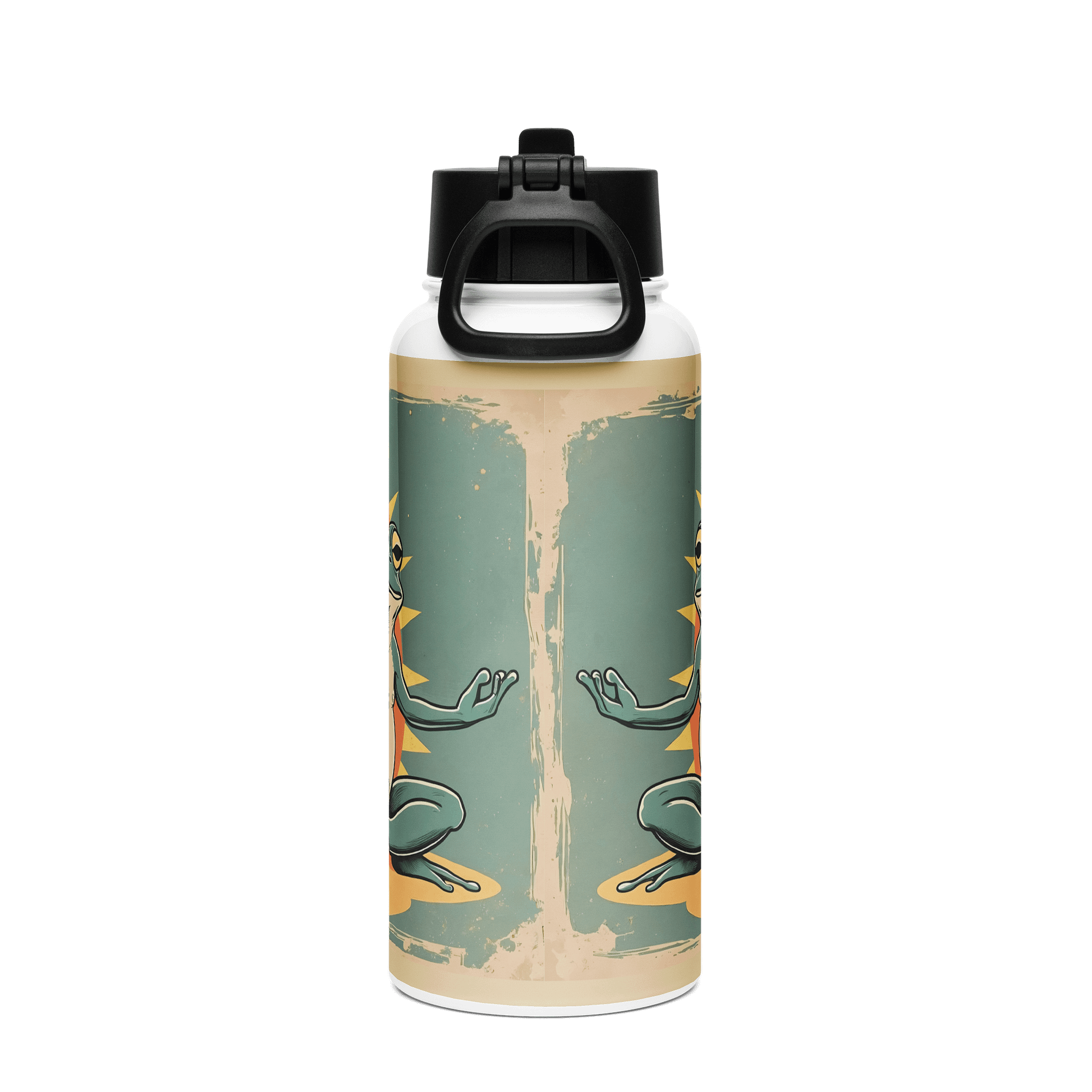 Meditating Frog Stainless Steel Water Bottle product image (2)