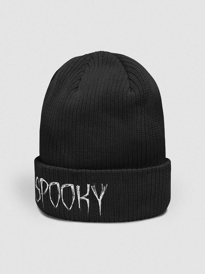 Spooky Ribbed Knit Beanie product image (2)