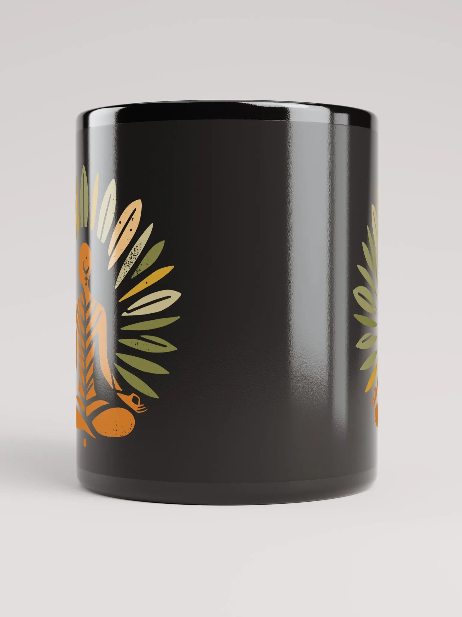 Zen Leaf Meditation - Ancient Wisdom Meets Boho Style Mug product image (10)