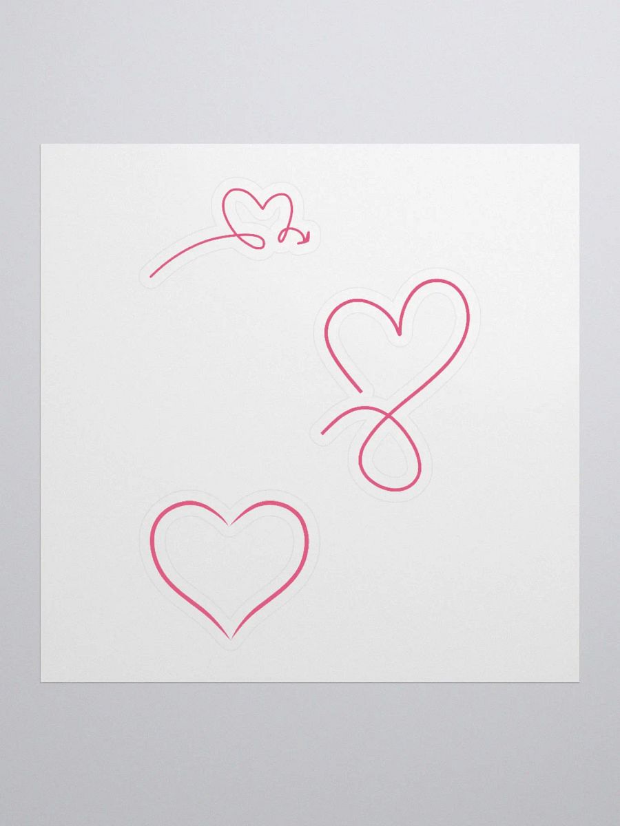Hollow hearts sticker product image (4)