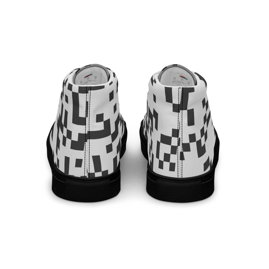 Retro QR Code High Top Canvas Shoes product image (7)