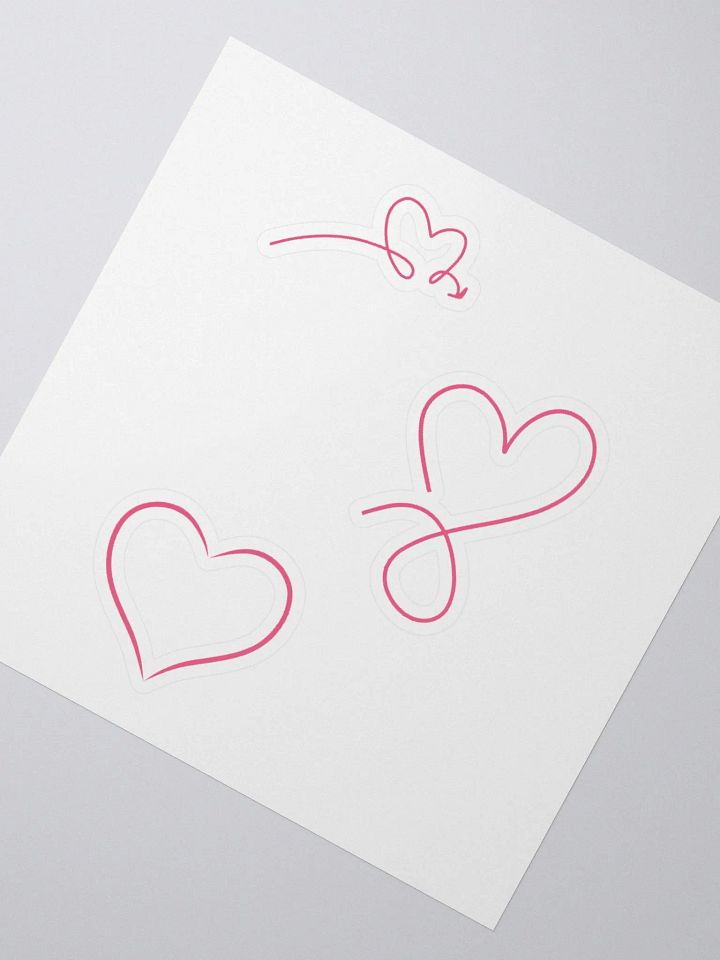 Hollow hearts sticker product image (8)