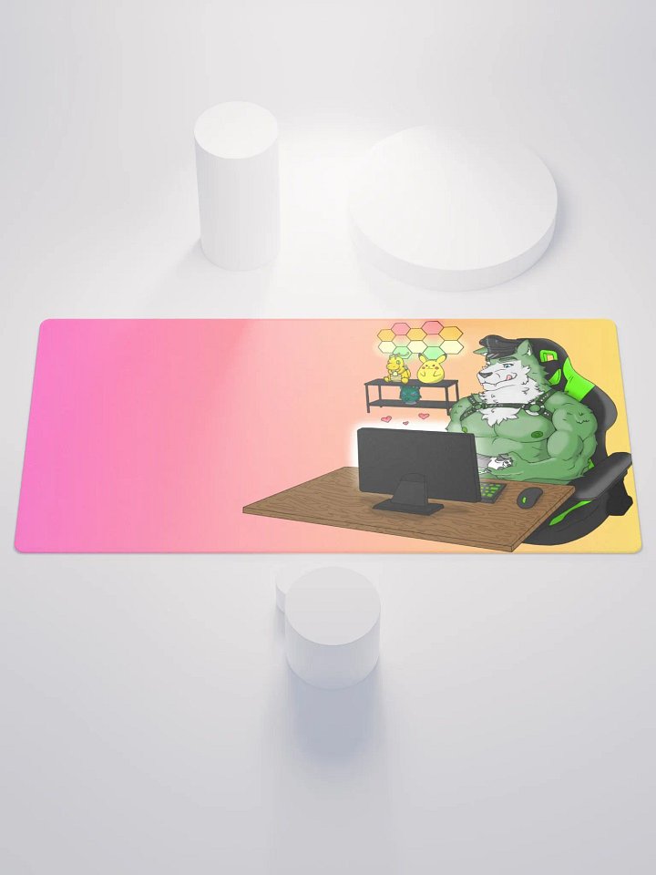 Cozy Wolf Dad Gaming Mouse Pad (Sunrise / Right) product image (1)