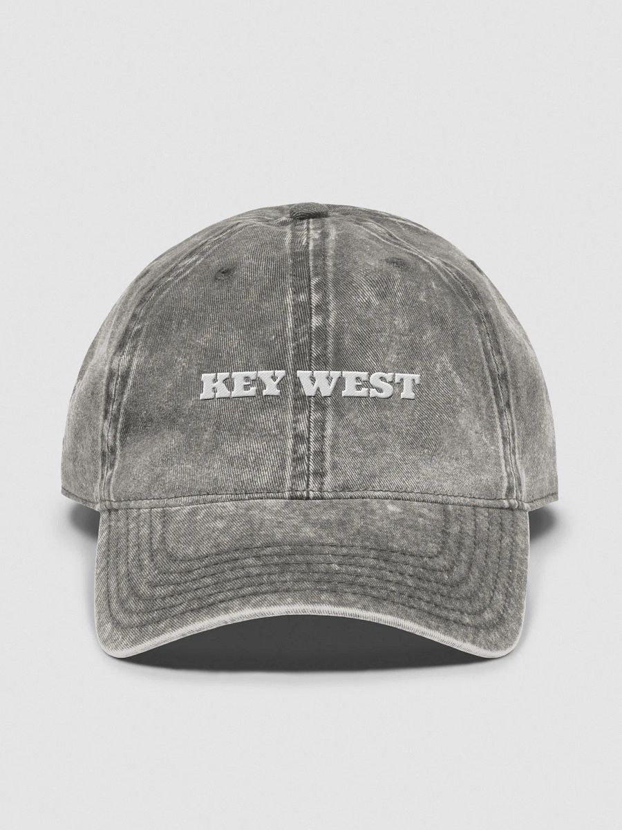 Key West Embroidered Vintage Wash Denim Dad Hat product image (1)