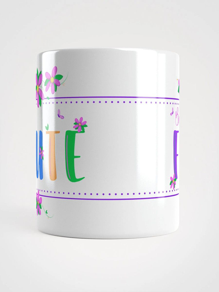 Floral Flutes White Glossy Mug - Bass product image (5)