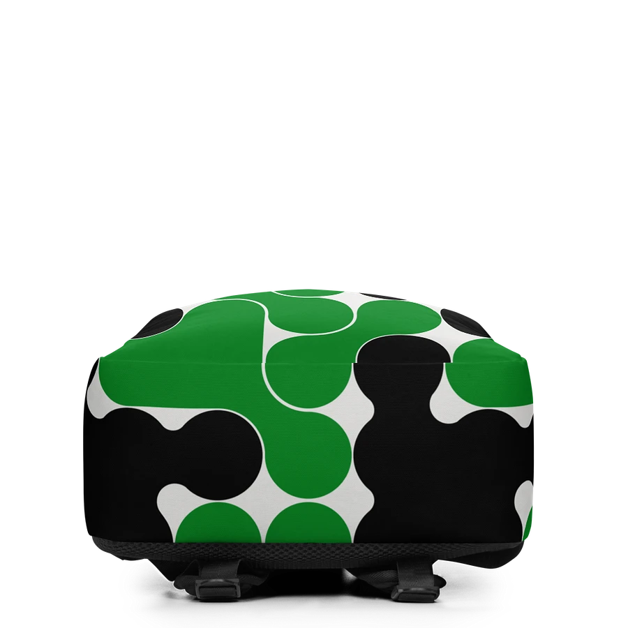 Green & Black Circles All-Over Print Minimalist Backpack product image (2)