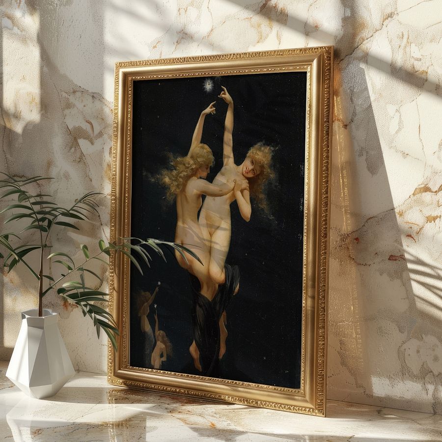 Twin Stars by Luis Ricardo Falero Vintage Art Print product image (24)