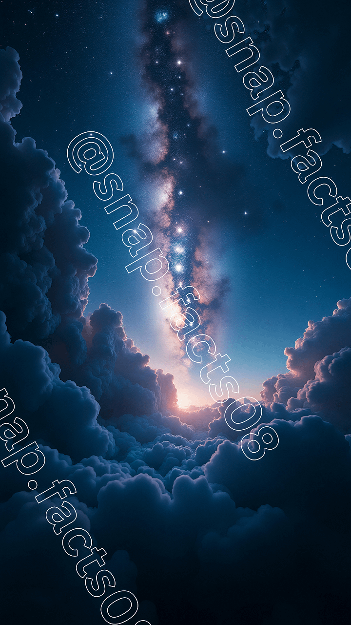 Gate to the Galaxy – Heavenly Starscape Above the Clouds product image (1)
