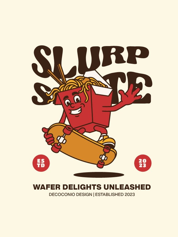 Slurp Skate Mascot Character Illustration Design product image (1)