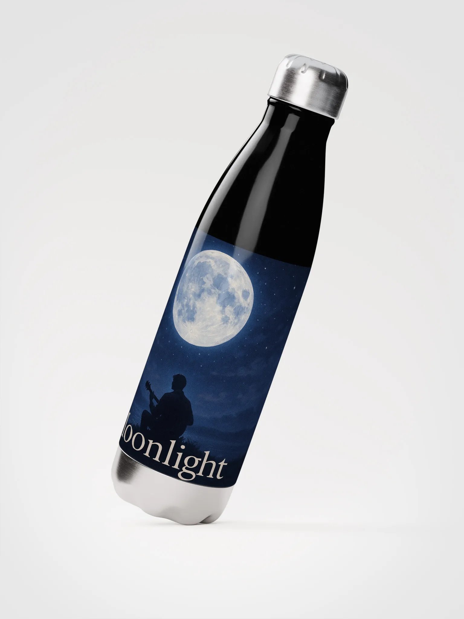 Moonlight Album Cover Stainless Steel Water Bottle - Show Your Support - Drinkware product image (3)