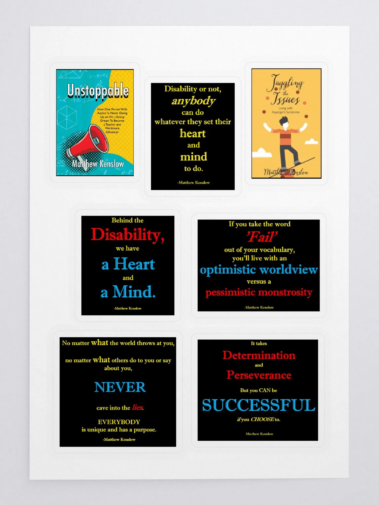Stickers of Quotes and Books by Matthew Kenslow product image (3)