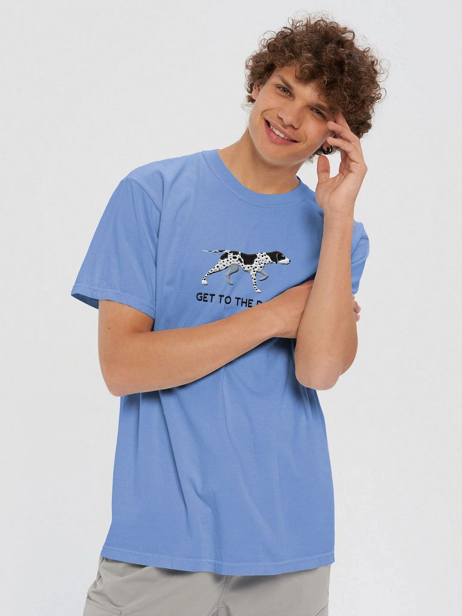 Get to the Point T-Shirt(Embroidered) of an English Pointer(Black) product image (5)