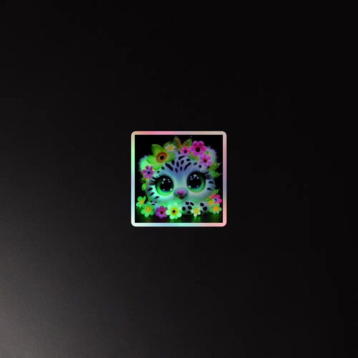 Neon Leopard Floral Fantasy Sticker Set product image (4)