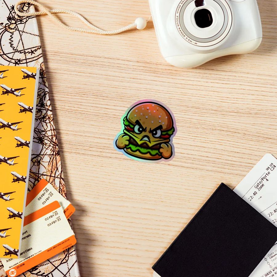 Angry Burger Holographic Sticker Sheet product image (7)