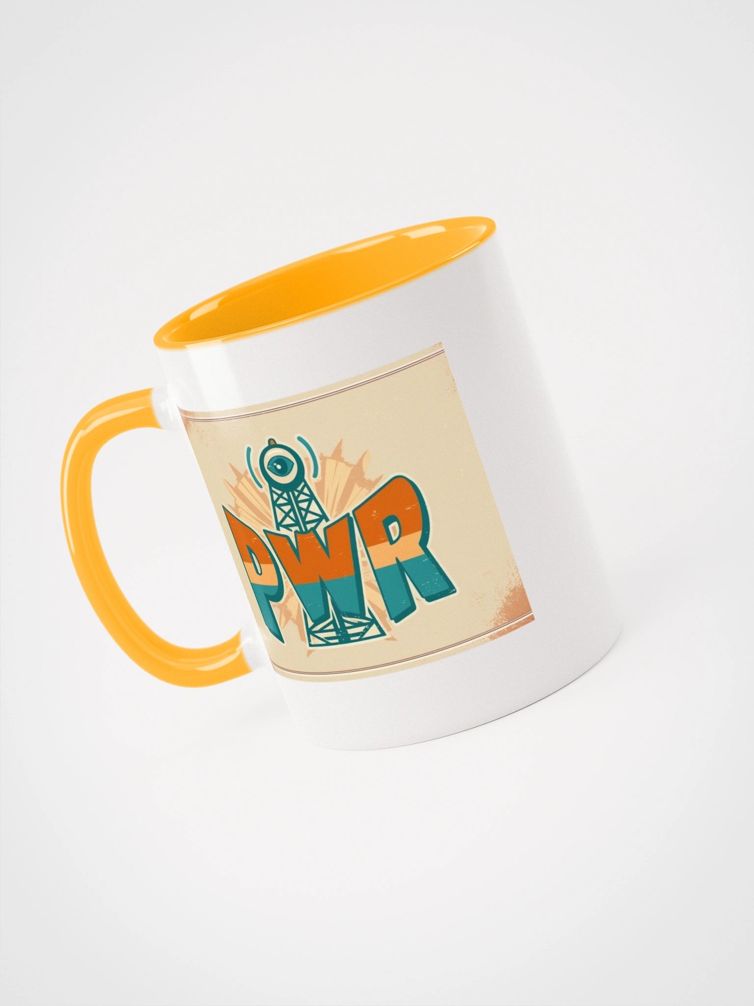 Yellow PWR Radiating Eye Mug product image (3)