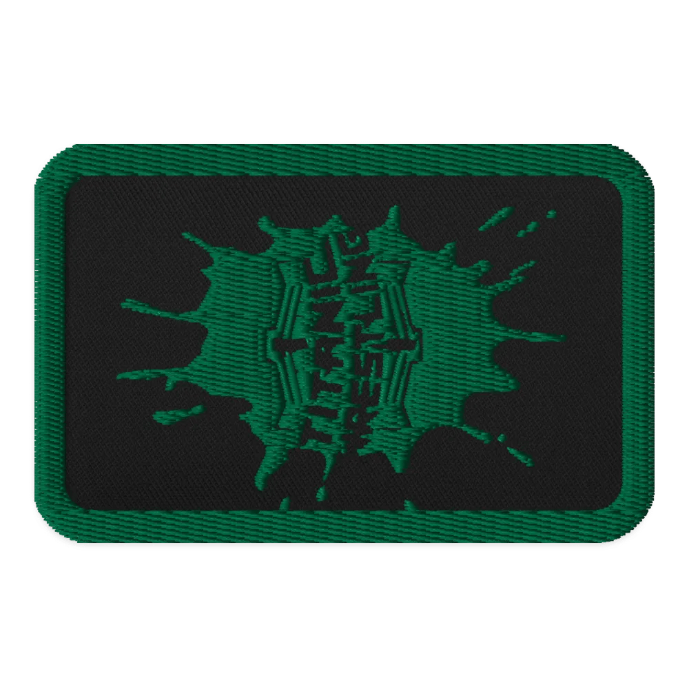 Green Splatt Embroidered Patch product image (1)