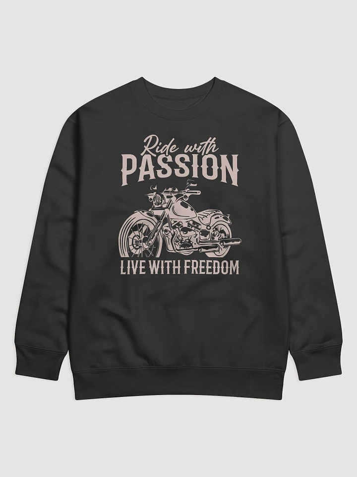 Passion & Freedom Motorcycle Graphic Sweatshirt product image (1)