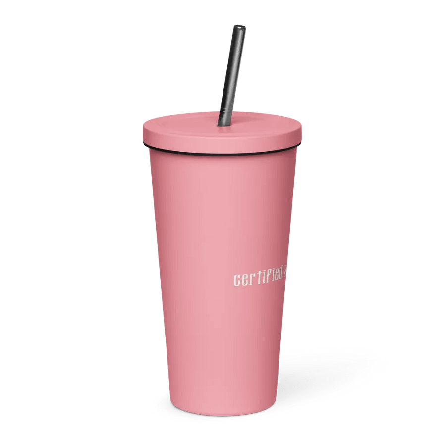 Certified Monster Fucker Tumbler with Straw - Pink product image (4)