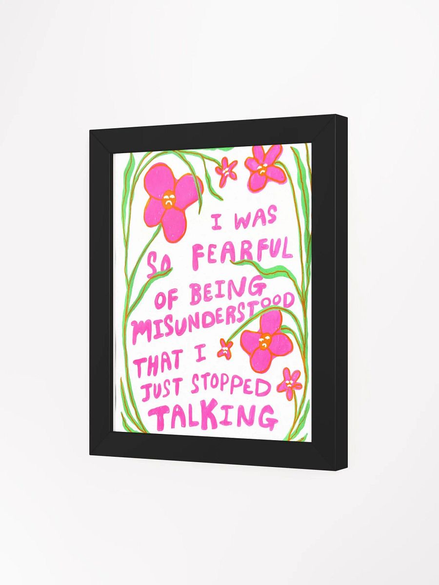 So Fearful Framed Print product image (7)