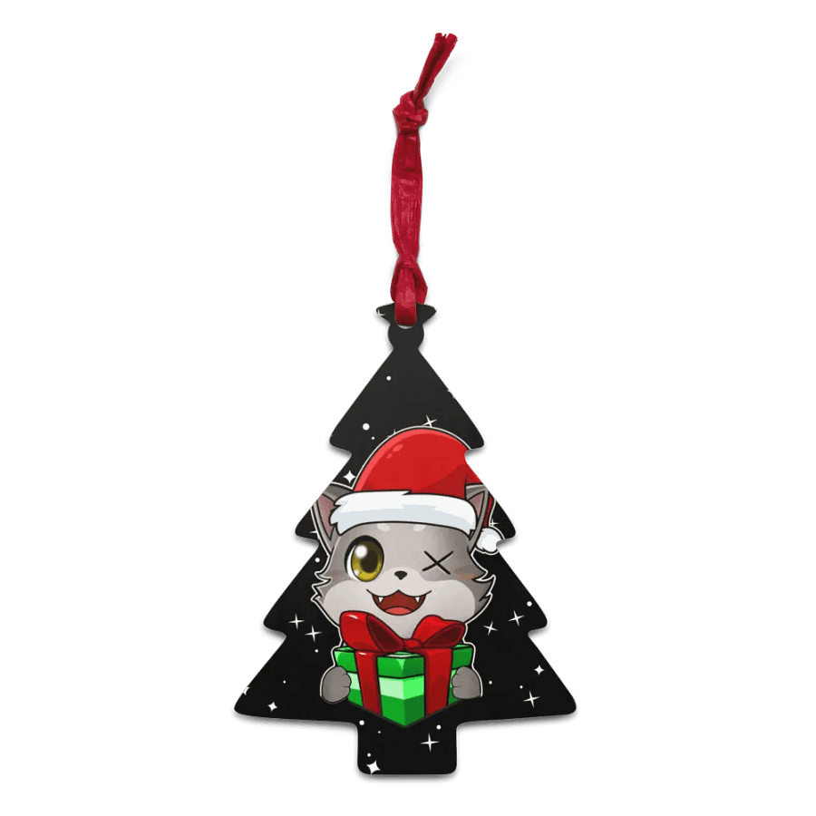 Furycious Christmas Tree Wooden Ornament product image (1)