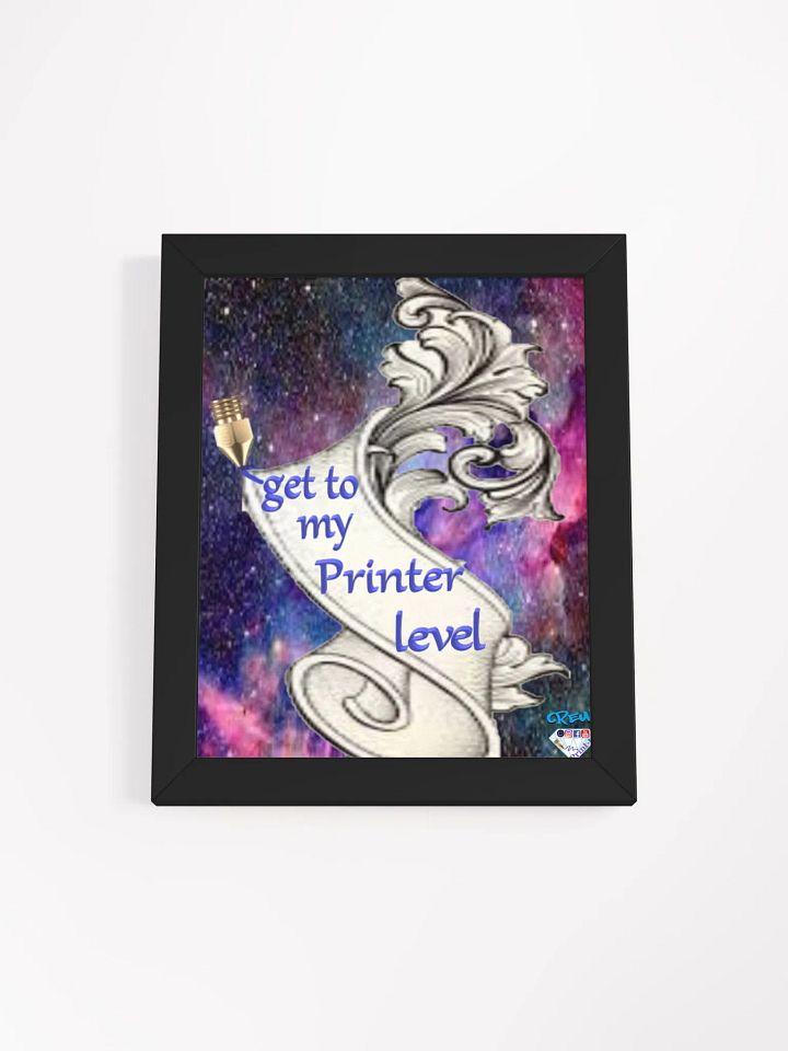 Gerahmtes hochwertiges mattes Poster, get to my Printer level product image (11)