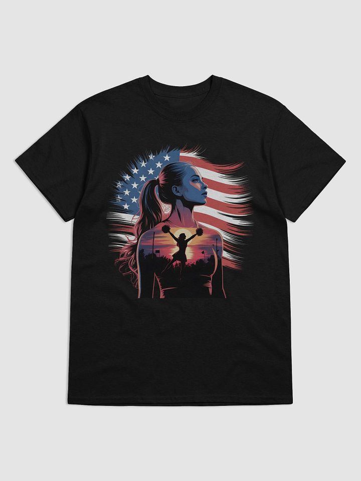 Patriotic Silhouette Cheer T-Shirt product image (1)