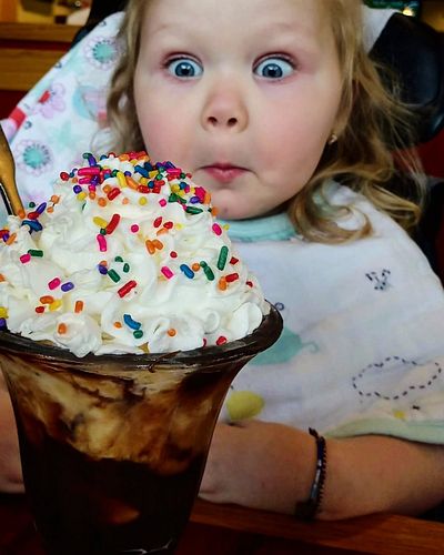 #throwbackthursday First day of school...ever. #twoandahalf #montessoripreschool #prek #milestone #celebrationtreats #icecrea...
