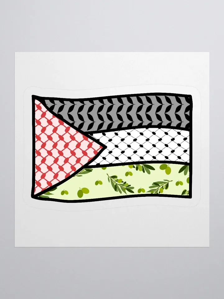 Palestine Keffiyeh Flag Sticker product image (3)