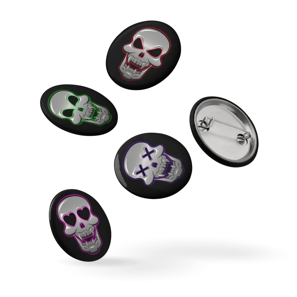 Skull Emote Buttons Set product image (14)