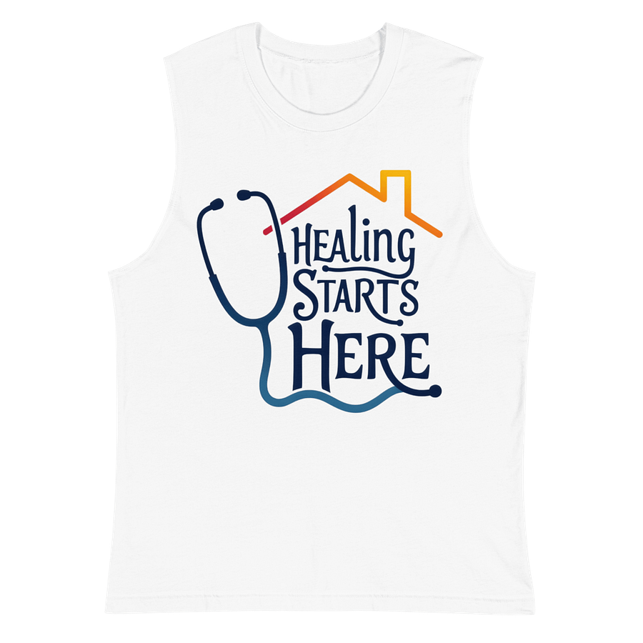 Healing Starts Here Muscle Tank product image (2)