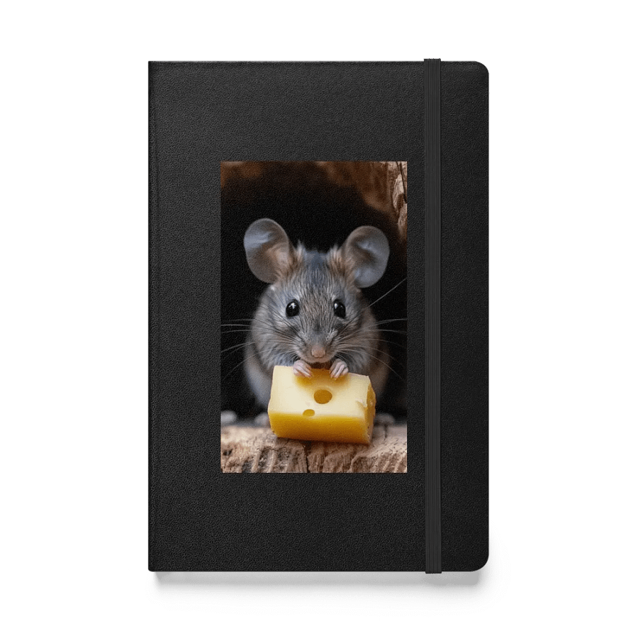 Swiss Cheese Mouse Hardcover Notebook product image (1)
