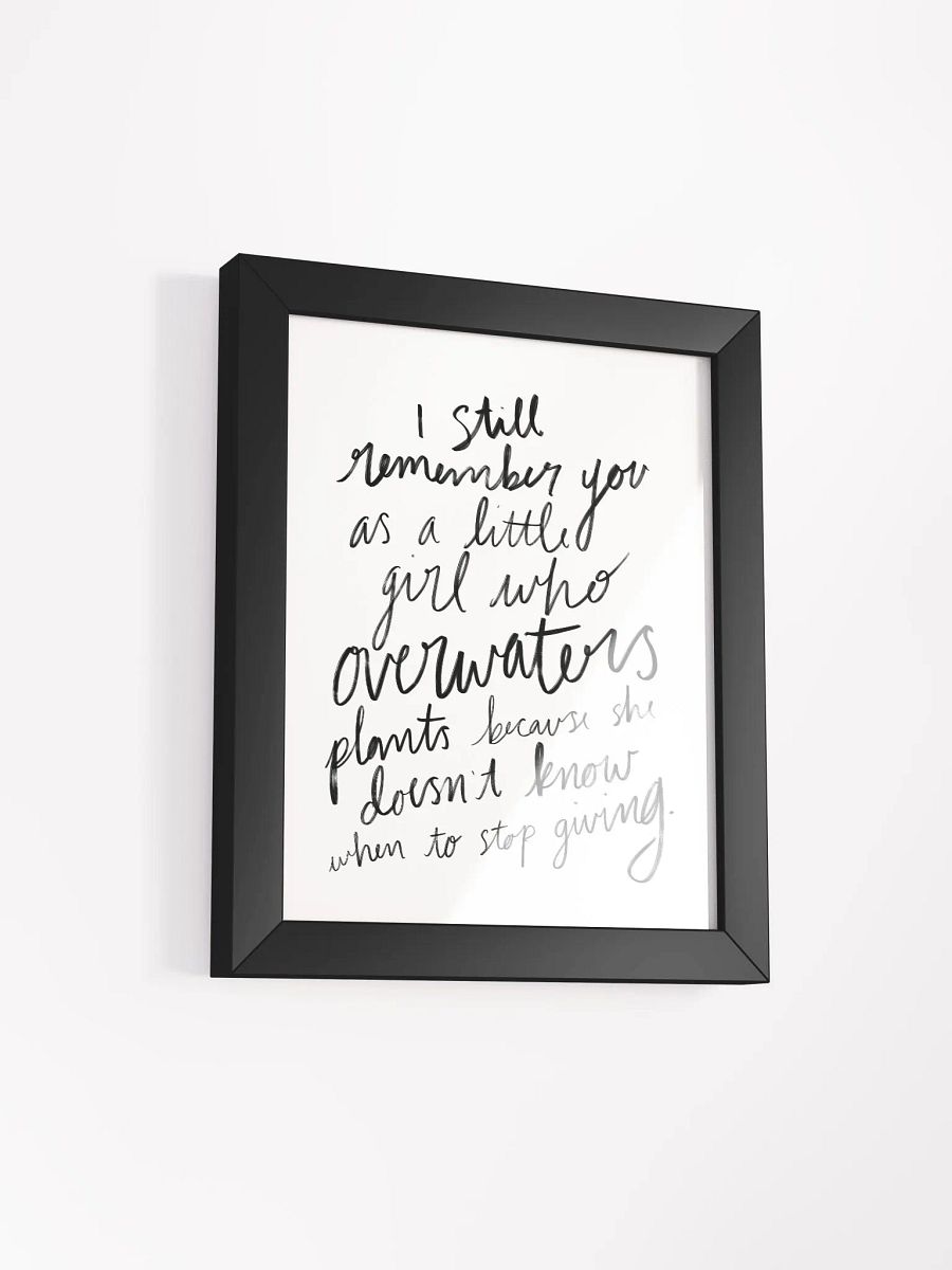 Overwatering Plants Framed Art Print product image (2)